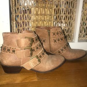 Tan Sole Society Harley Booties